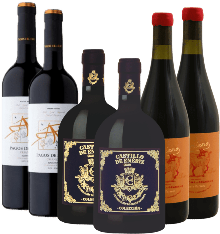 Consum de vin roșu din Navarra - pachet descoperire 6x
