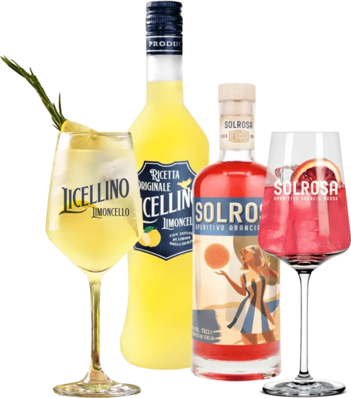 Vara spumoasă cu Licellino & Solrosa - 2x pachet de probă incl. 2 pahare