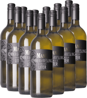 Previzualizare: 12x Vorteils-Weinpaket Kerner & Riesling ganzer Liter fruchtig - Weingut Manz