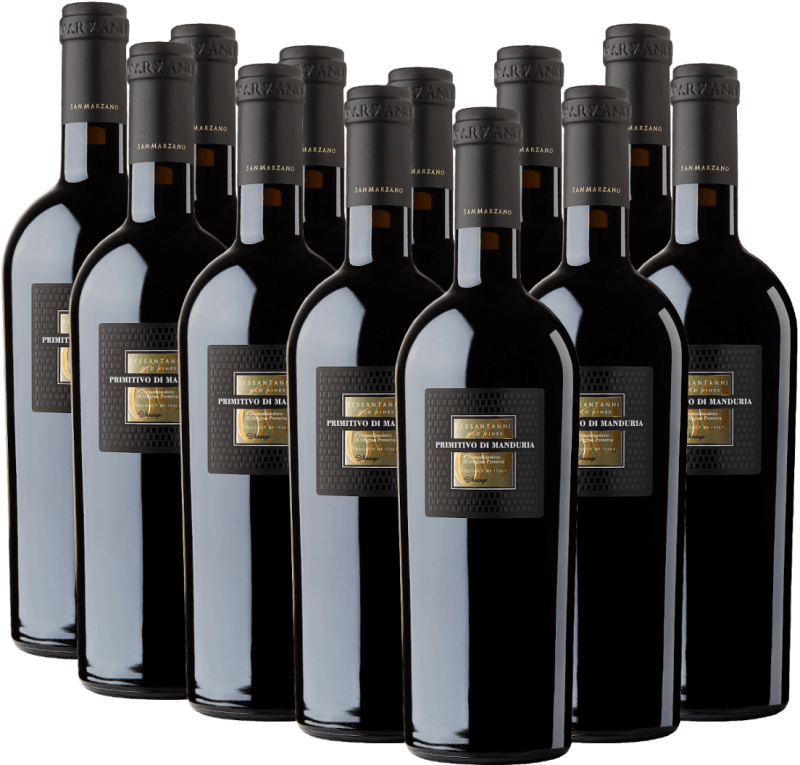 12er Vorteils-Weinpaket - Sessantanni Primitivo di Manduria DOC - Cantine San Marzano