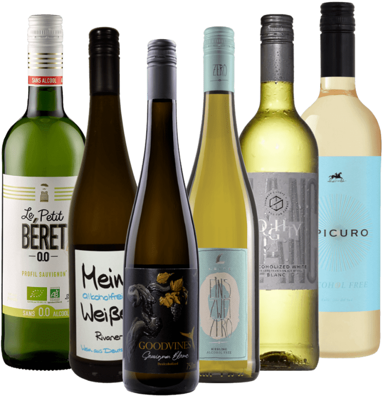 Savoare de vin alb fără alcool – pachet de degustare 6x