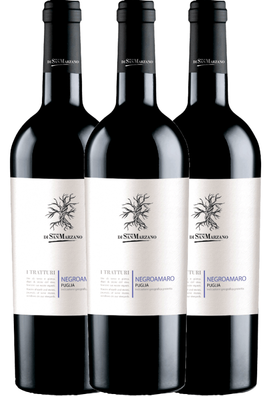 3er Vorteils-Weinpaket - I Tratturi Negroamaro - Cantine San Marzano