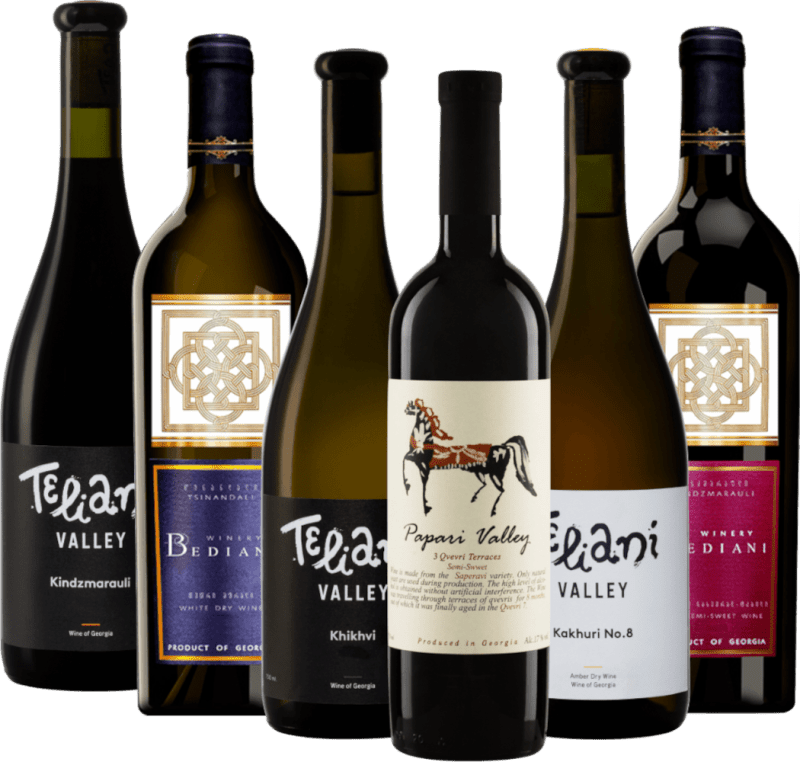 Vinuri din leagănul viticulturii, Georgia - pachet de degustare 6x