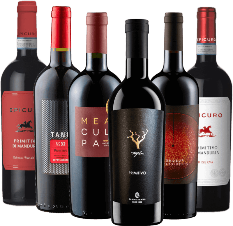 Selecție de vin roșu pentru seara la foc de tabără - pachet 6x gourmet