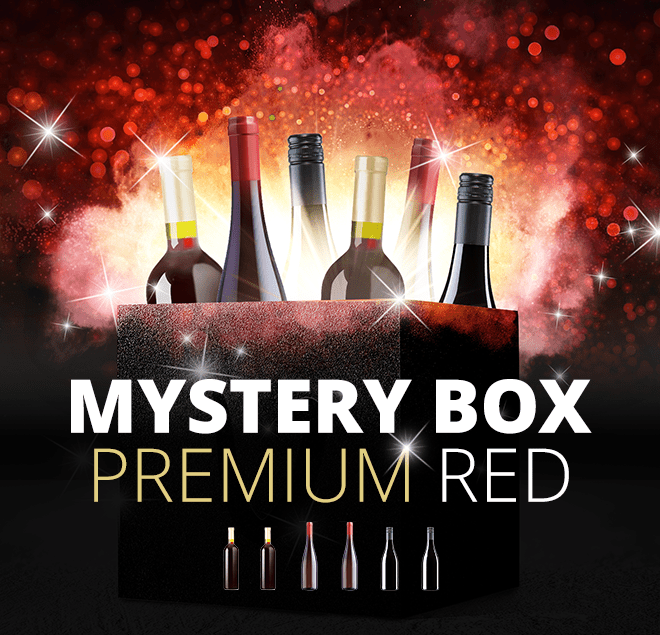 6er Premium Mystery Box - Vinuri roșii Noble Premium într-un pachet surpriză de la VINELLO