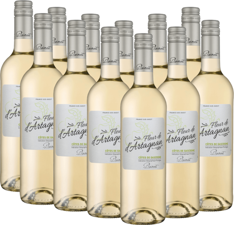 12er Vorteils-Weinpaket - Fleur de d'Artagnan Blanc - Plaimont