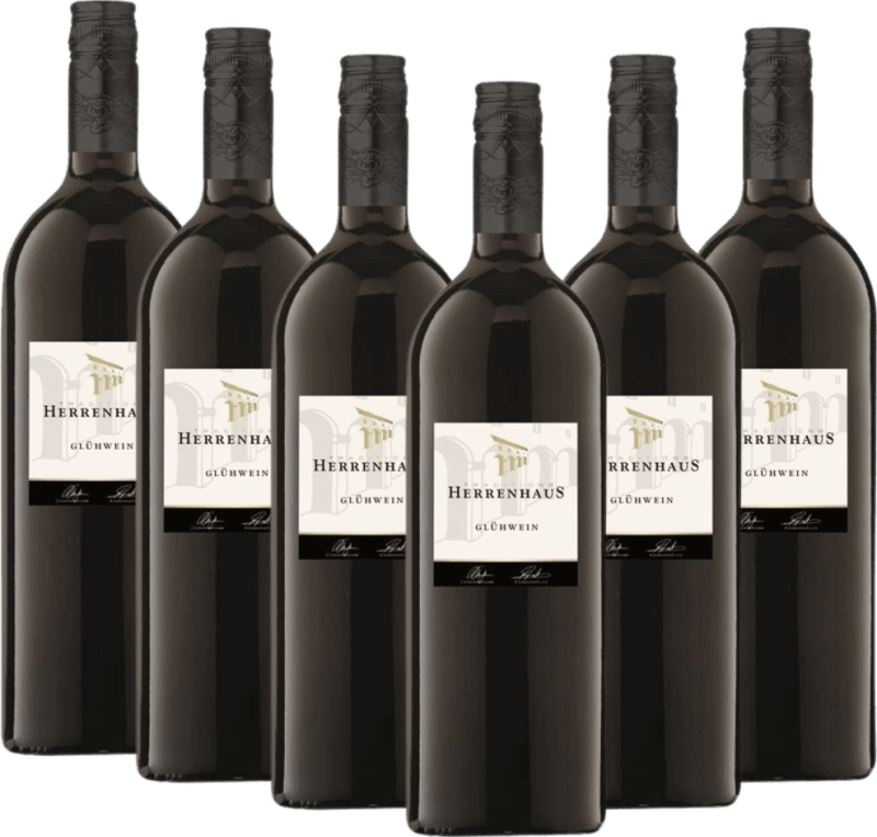 6er Paket - Roter Herrenhaus Glühwein 1,0 l - Lergenmüller