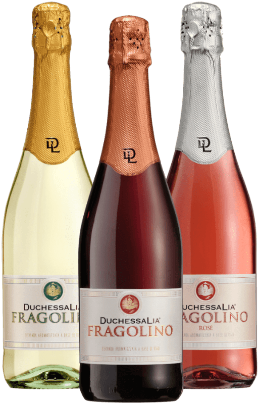 Pachet de degustare cu 3 Fragolino de la Duchessa Lia
