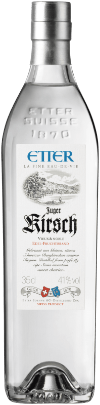 Zuger Etter Kirsch alt und edel Schweizer Kirschwasser 0,35 l - Etter