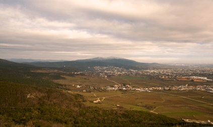 Panorama zonei Bad Vöslau Panorama zonei Bad Vöslau
