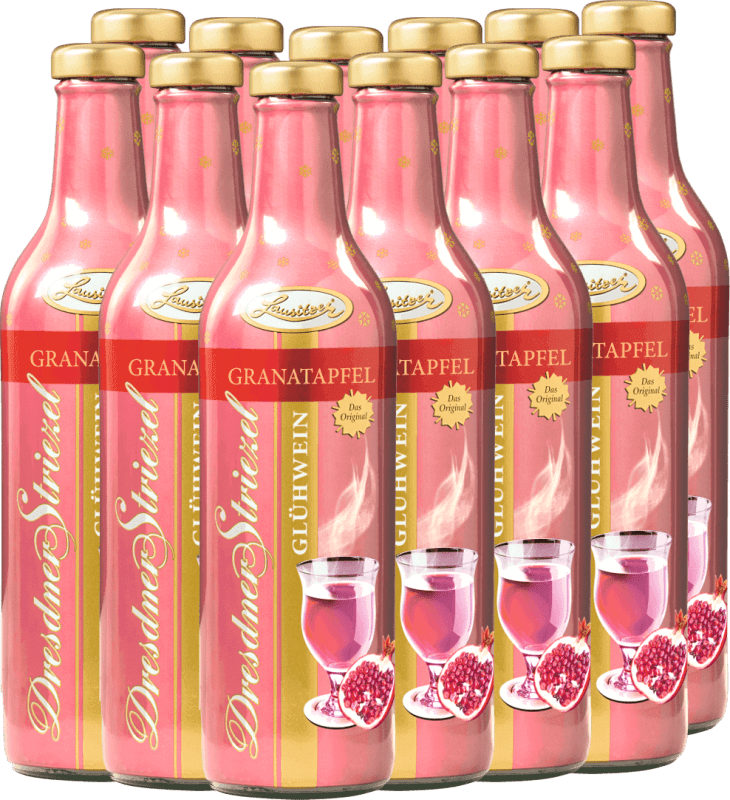 12x Vorteils-Weinpaket Dresdner Striezel Glühwein Granatapfel - Lausitzer