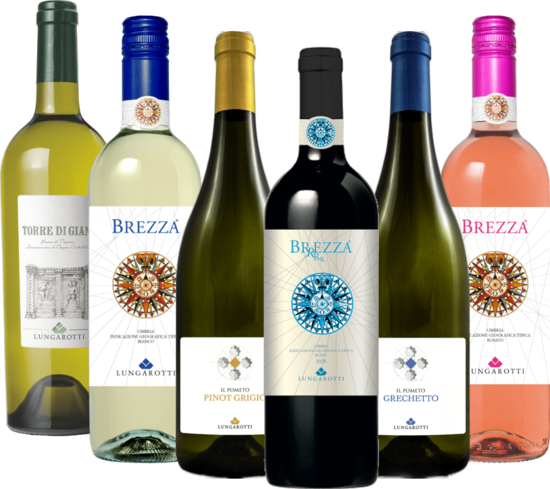 Călătorie a plăcerii prin Umbria cu Lungarotti - 6x pachet de degustare