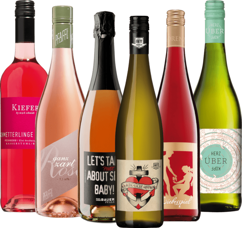 6er Probierpaket - Frühlingsgefühle - Weine zum Verlieben von VINELLO