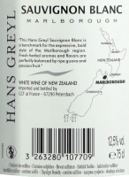 Previzualizare: Sauvignon Blanc Marlborough - Hans Greyl