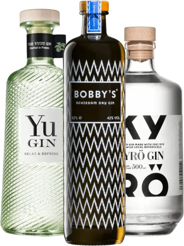 Selecție exclusivă de gin din Europa - Pachet de probă 3x